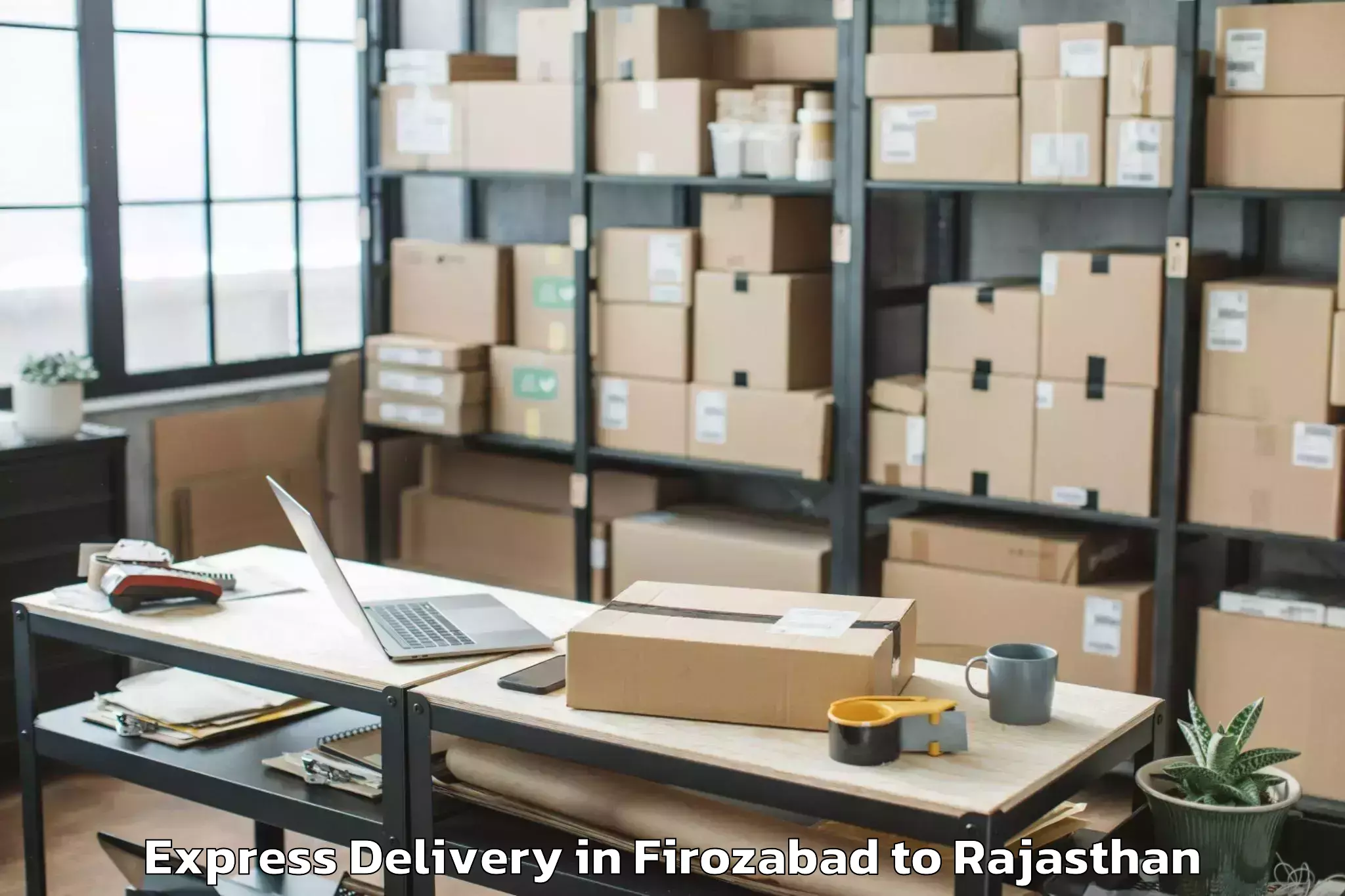 Book Your Firozabad to Malsisar Express Delivery Today